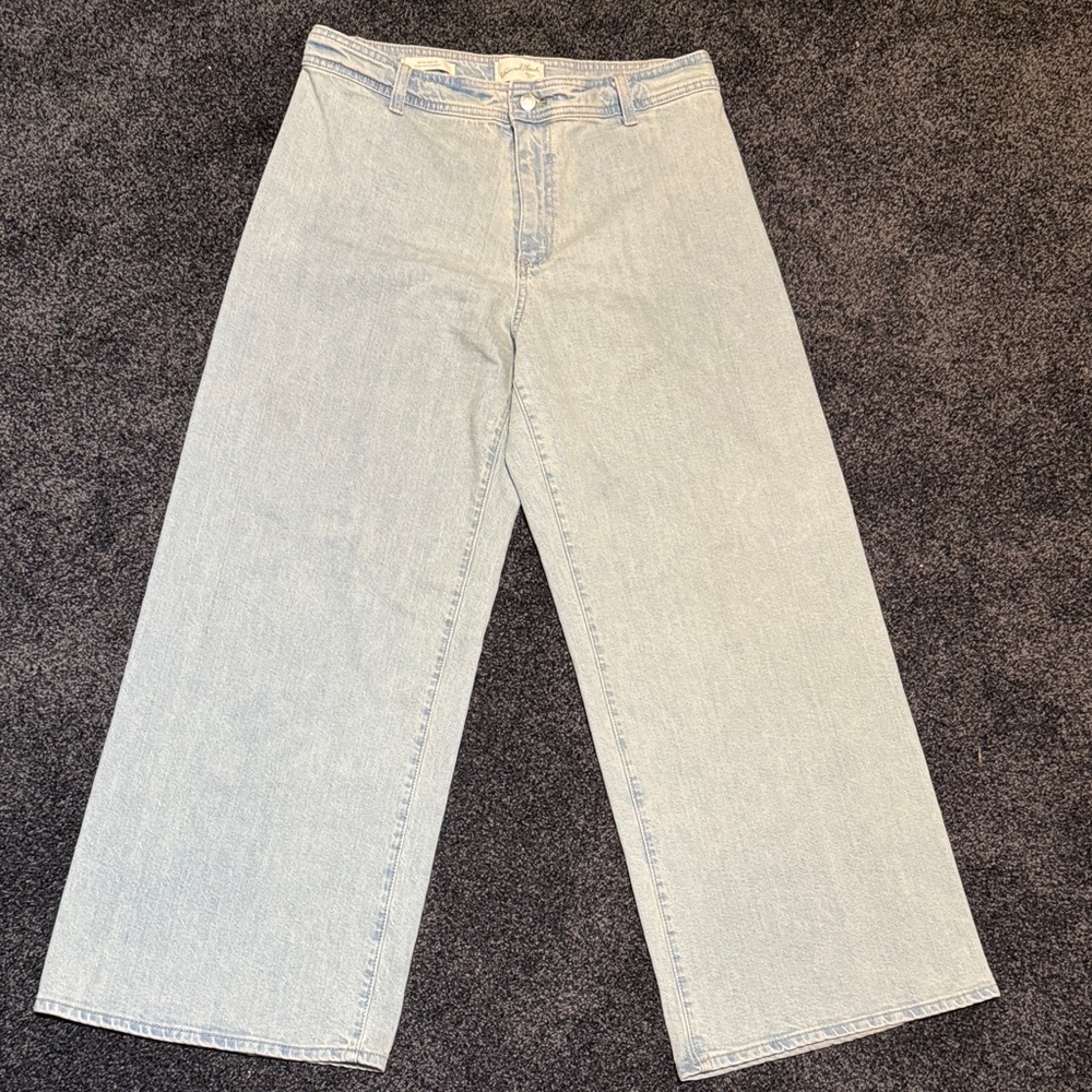 Light Blue Sailor Wide-Leg Women Jeans - NWT - 12R